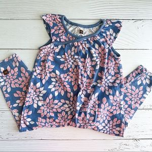 2/$20 Tea Collection Purple Floral Romper